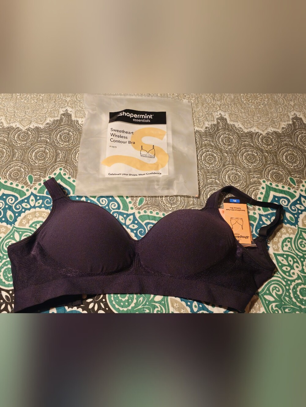 Sweetheart Wireless Contour Bra - Navy